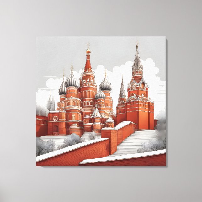 Kremlin Wall Art Canvastryck (Framsida)