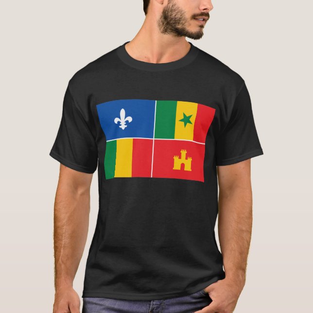 Kreolsk flaggaT-tröja T-shirt (Framsida)