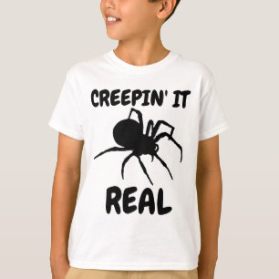 KREPIN'IT REAL Kids FUNny Spider T-Shirts