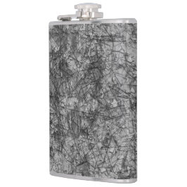 Krepor på repor på ett lätt fläckat grått fickplunta