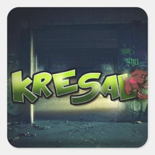 Kresal Officiell Mixtape Sticker Fyrkantigt Klistermärke