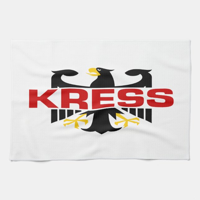Kress efternamn kökshandduk (Horisontell)