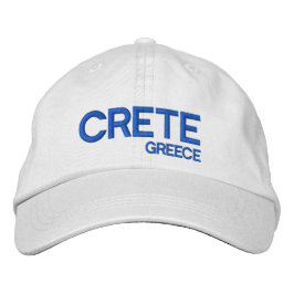 Kreta i Grekland* justerbart tak Broderad Keps