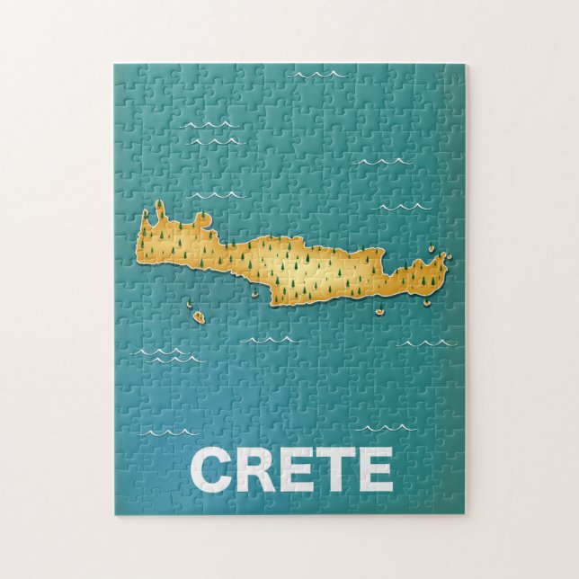 Kreta kartresa affisch pussel (Vertikal)