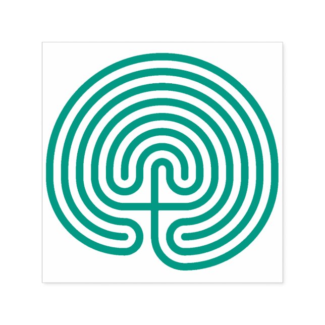 Kretensisk Labyrintstämpel, Labyrintstämpel, Greki Självfärgande Stämpel (Design)