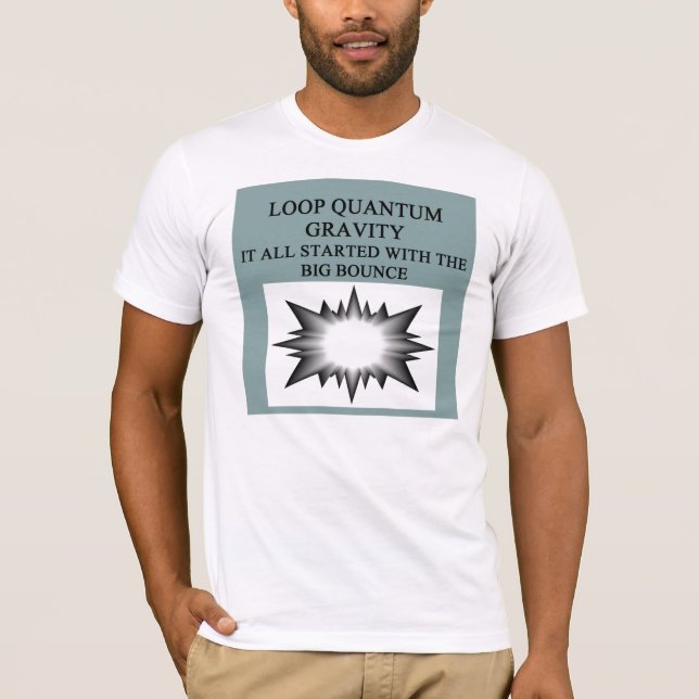 kretsa stort dun för quantumgravitation tee shirt (Framsida)