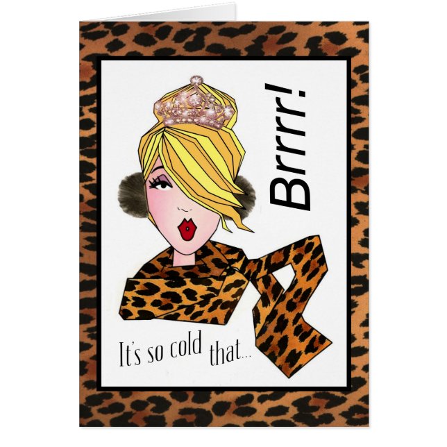 "Kretsar börjar bildas på min tiara!" Diva OBS Kort (Framsidan)