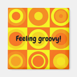 Kretsar för Gult av Funkyns Retro-Orange Magnet