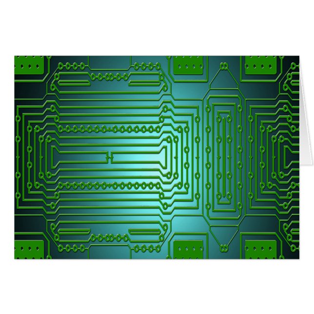 kretsar för strömkretsar hälsningskort (Framsidan Horizontal)