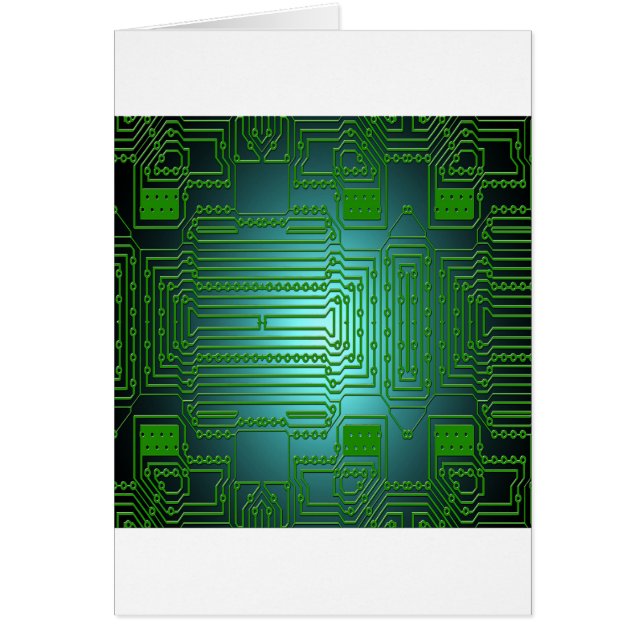kretsar för strömkretsar hälsningskort (Framsidan)