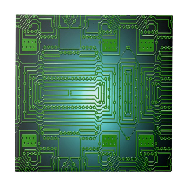 kretsar för strömkretsar kakelplatta (Framsidan)