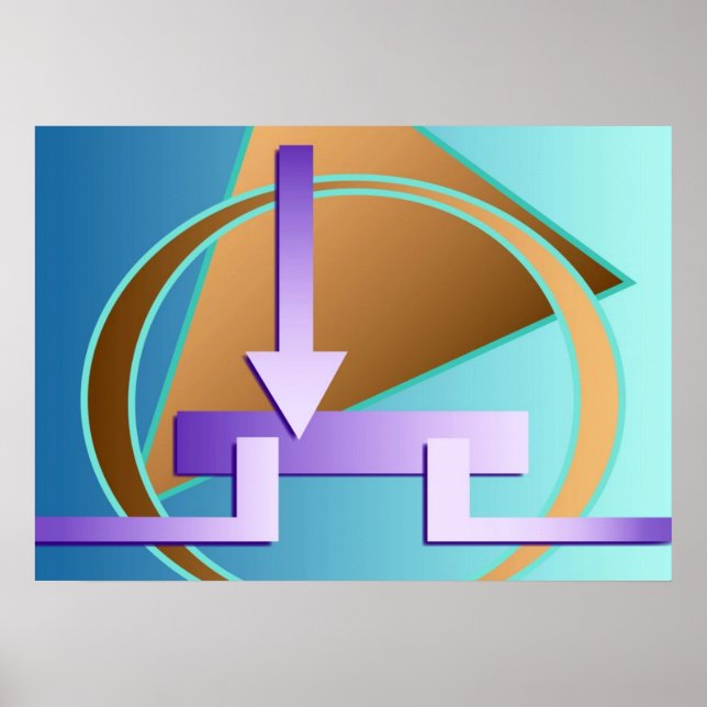 "Kretsdiagram" digital grafik Poster (Framsidan)