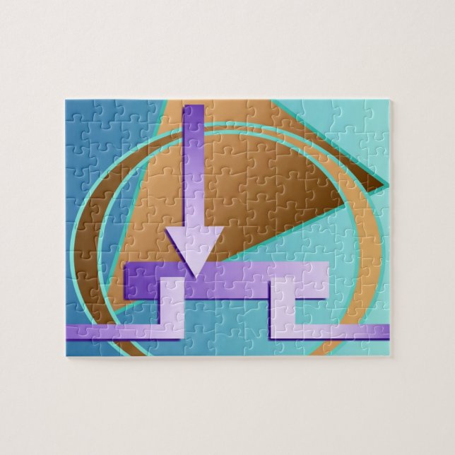 "Kretsdiagram" digital grafik Pussel (Horisontell)