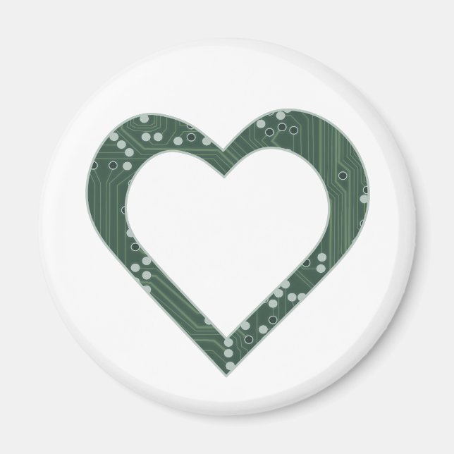 Kretskort Heart Magnet (Framsidan)
