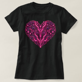 Kretskort Hjärtteknik Kärlek Geek T Shirt