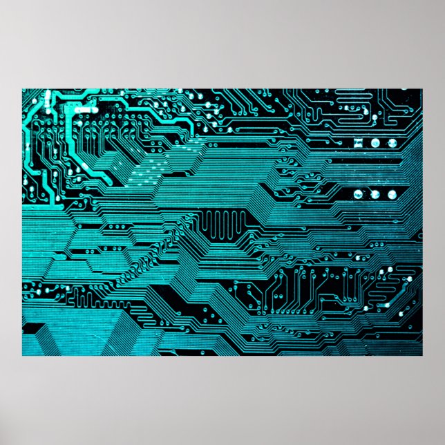 Kretskort. Maskinvaruteknik för elektronisk dator Poster (Framsidan)