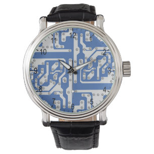 Kretskort mönster armbandsur