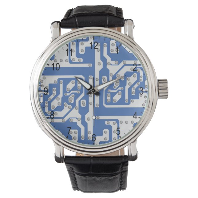 Kretskort mönster armbandsur (Framsida)