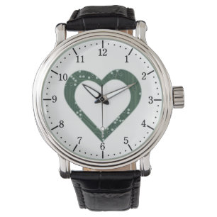 Kretskort Mönster Heart Armbandsur