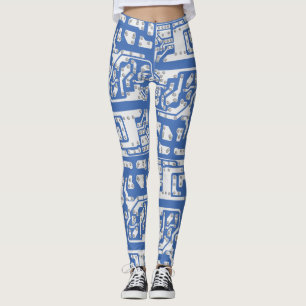 Kretskort mönster leggings