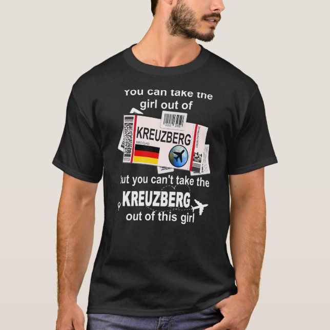 Kreuzberg Boarding Pass - Kreuzberg Girl - Kreuzbe T Shirt (Framsida)