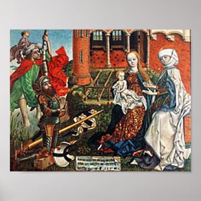 Kreuzritter vor Christkind Poster (Framsidan)