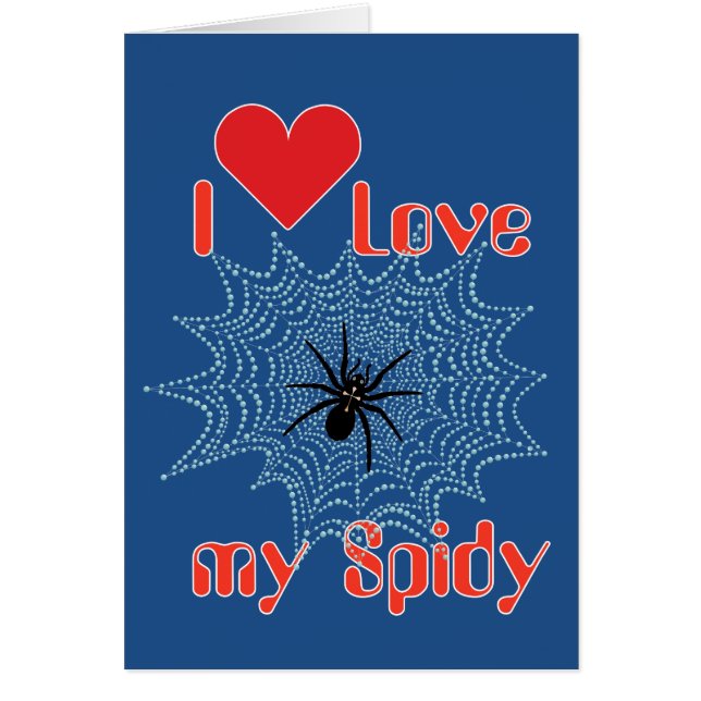Kreuzspinne im Netz Hälsningskort (Framsidan)