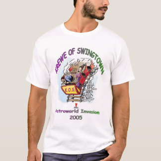 Krewe av Swingtown Astroworld 2005 T-shirt