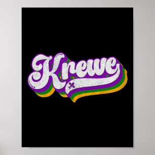 Krewe Mardi Gras Carnival Costume Manar Women Poster
