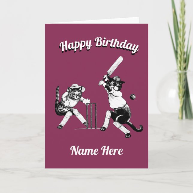 Kriande födelsedag kort (Framsida)