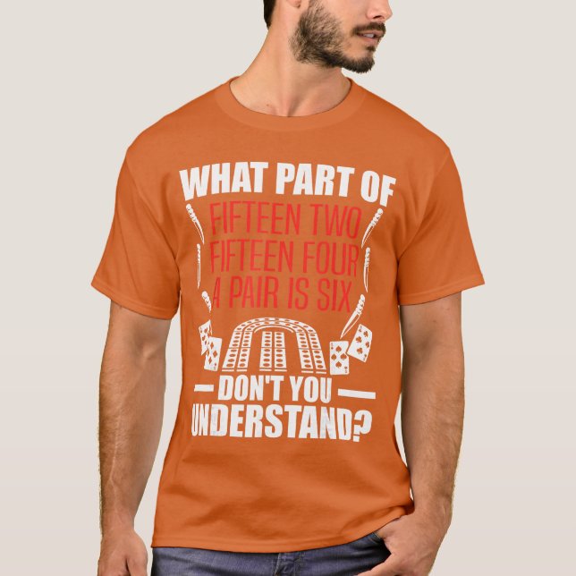Kribbage Brädspel Pegs Cribbage Älskare Kortspelar T Shirt (Framsida)