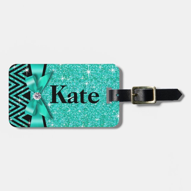 Kricka för pilbåge | för glittersparreBling Bagagebricka (Horisontell Framsida)