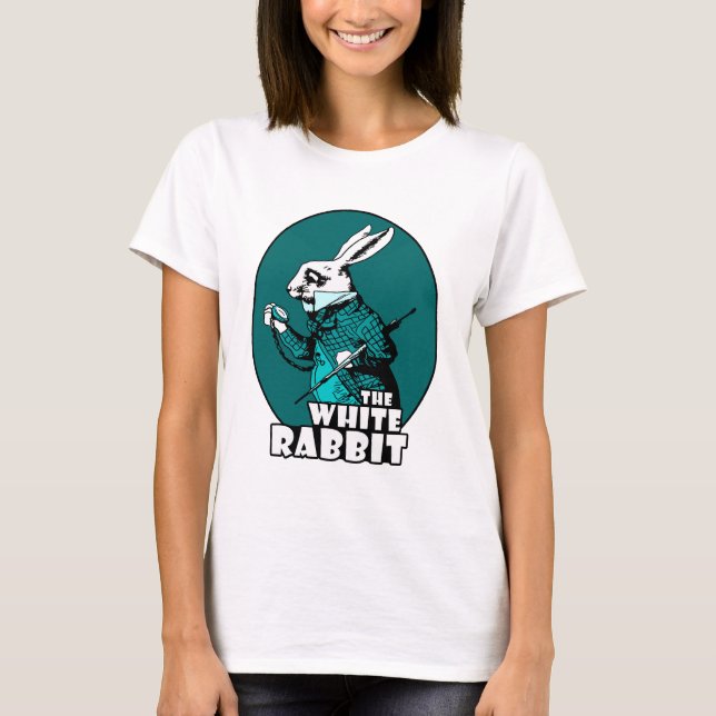 Kricka för vitkaninlogotyp t-shirt (Framsida)