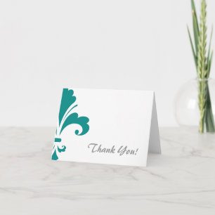 Kricka gröna Fleur de lis Tack Kort