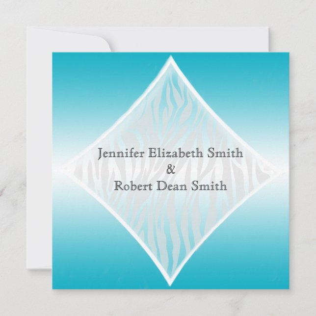 Kricka- och för vitsebradiamantbröllop inbjudan (Framsida)