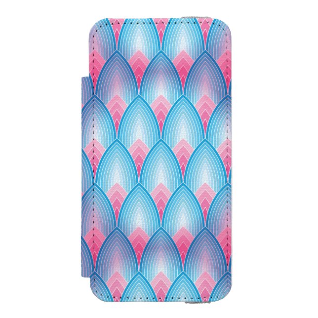 Kricka- och rosaPetalmönster Incipio iPhone Wallet Skal (Folio Framsidan)