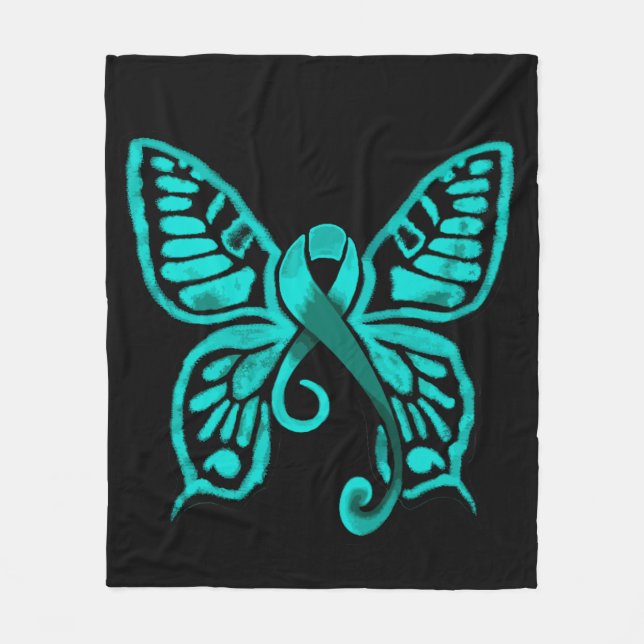 Krickabandfjäril! Ullfilt Fleecefilt (Framsidan)