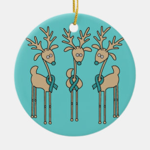 Krickabandren (Ovarian cancer) Julgransprydnad Keramik