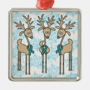 Krickabandren (Ovarian cancer) Julgransprydnad Metall