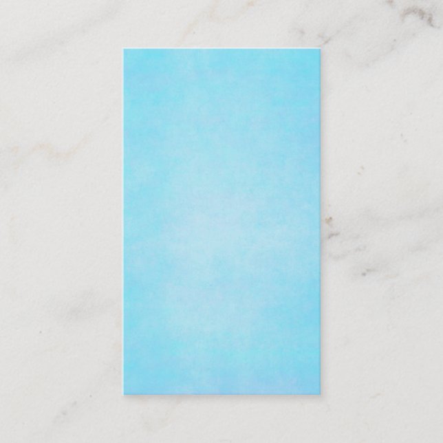 Krickablått tänder den tomma vattenfärgmallen visitkort (Framsida)