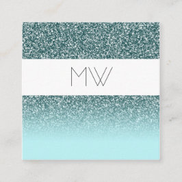 Krickaglittervisitkort Fyrkantigt Visitkort