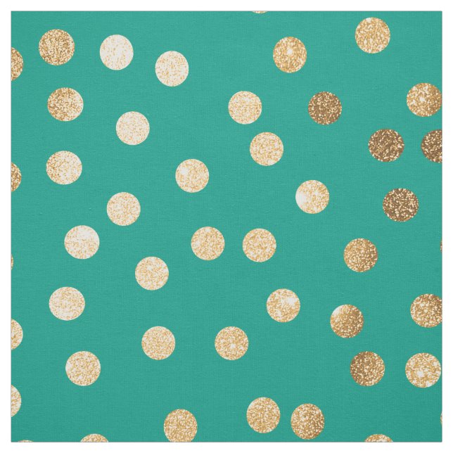 Krickagrönt och den guld- glitterstaden pricker tyg (Provkarta)