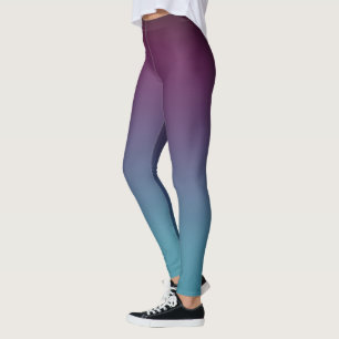 Krickan för mullbärsträdlilablått bleknar leggings