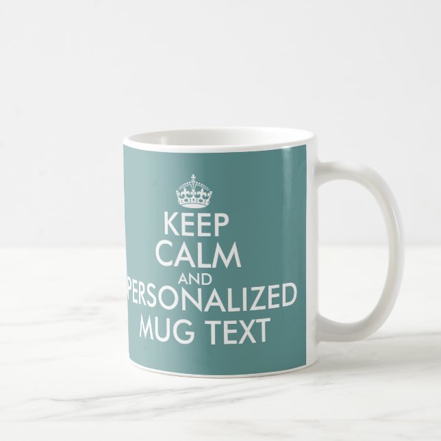 Krickan gröna KeepCalm rånar den | Personalizable Kaffemugg (Höger)