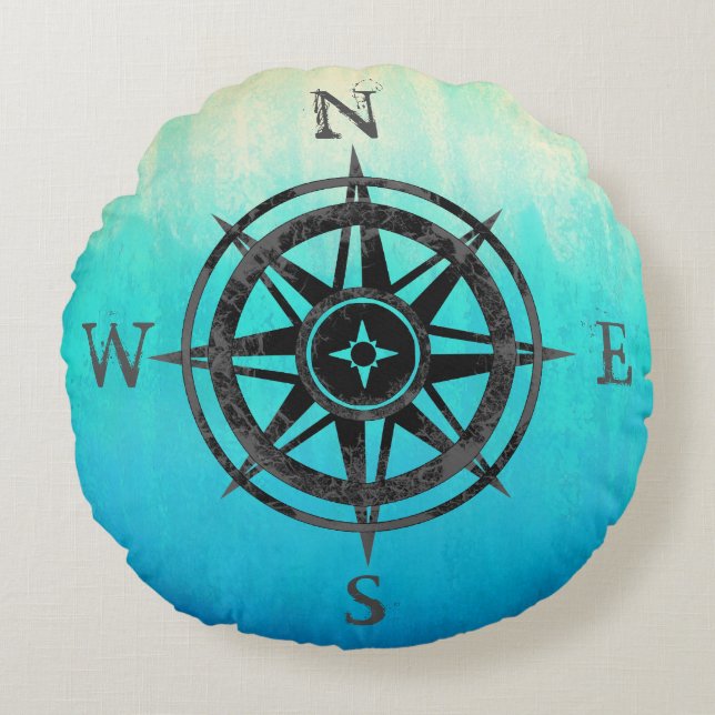 KrickaOmbre hav Rund Kudde (Framsidan)