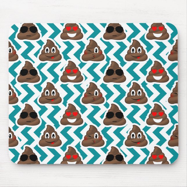 KrickaPoopEmoji mönster Musmatta (Framsidan)