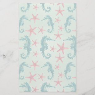 KrickaSeahorsemönster 2 Brevpapper