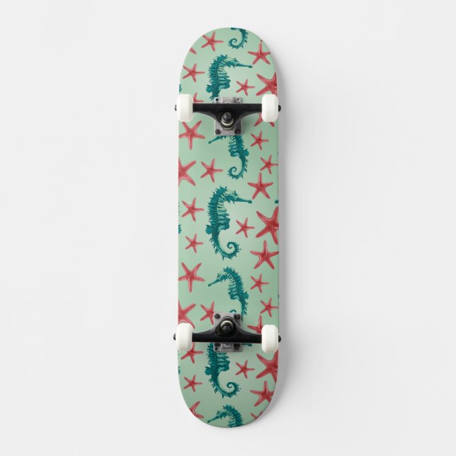 KrickaSeahorsemönster 2 Skateboard Bräda 20,5 Cm (Framsida)
