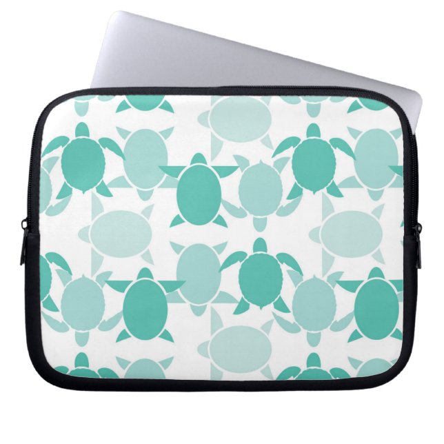 Krickasköldpaddamönster Laptop Sleeve (Framsidan)