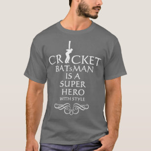 Kricketbatsman - superhjälte1 t shirt
